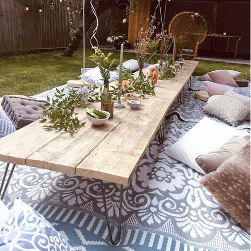 Rustic low coffee tables